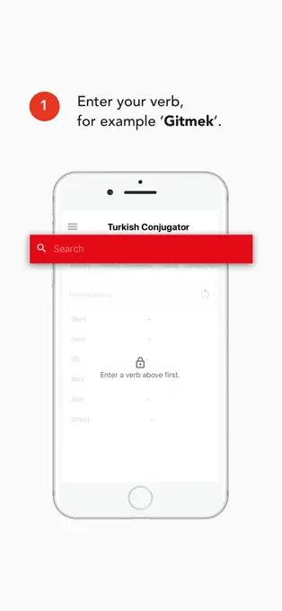 Enter a verb, for example Gitmek